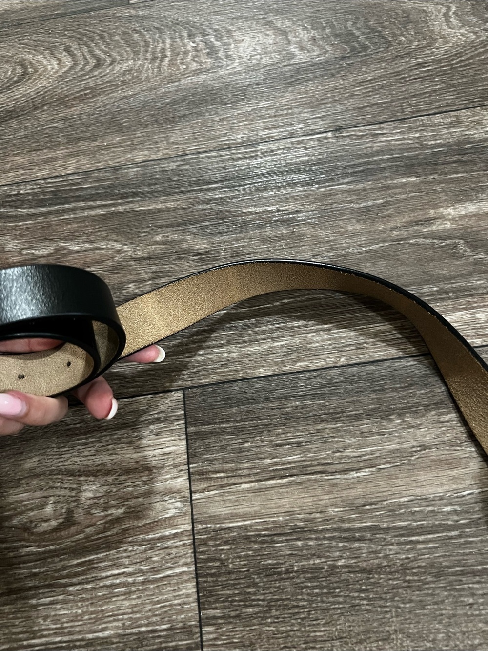 Gucci GG Marmont Black Leather Belt with Double G Gold Buckle - Picture 3 of 7